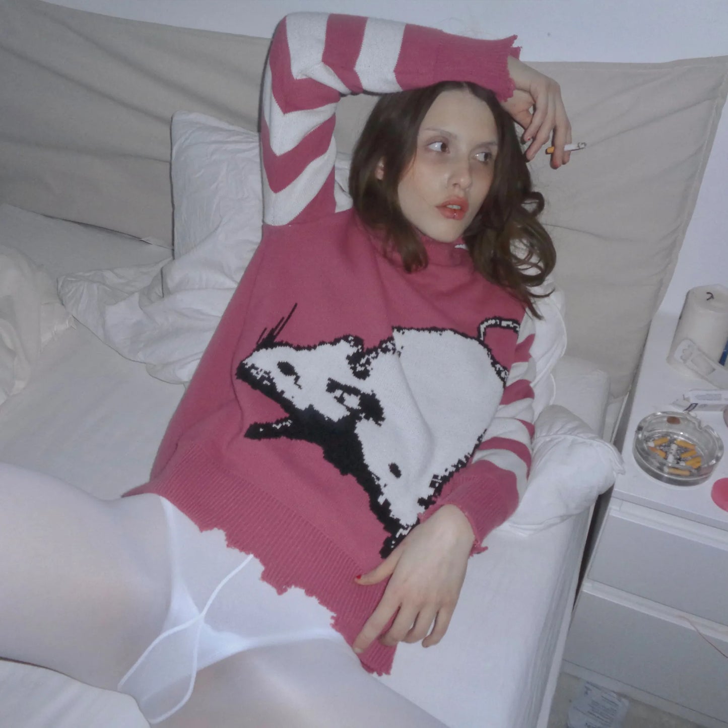 MUTANT SWEATER IN PINK