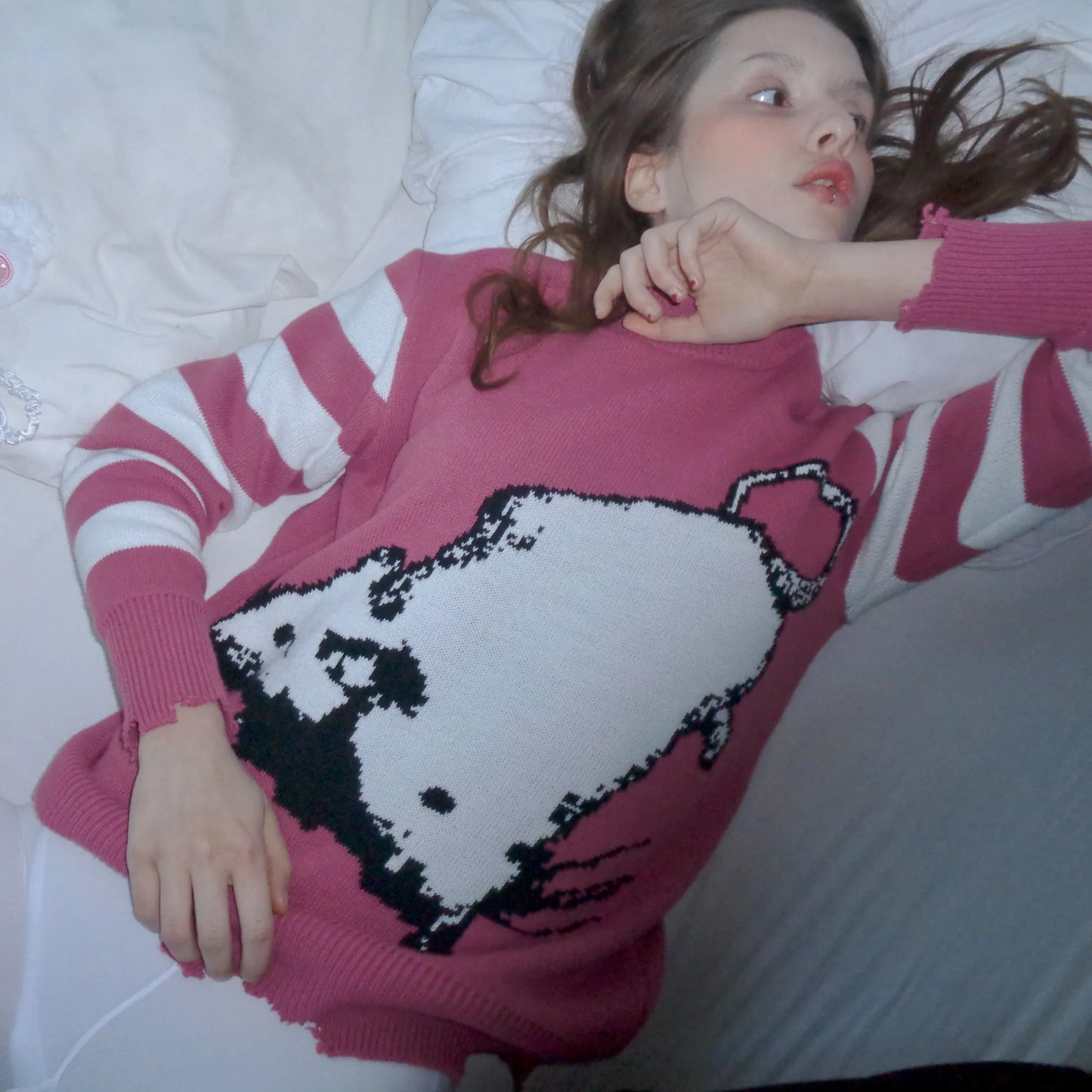MUTANT SWEATER IN PINK